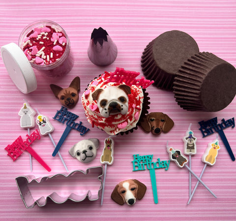 Dog Lover Birthday Cupcake Kit