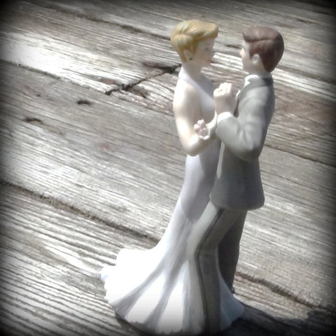 Vintage Anniversary Cake Topper