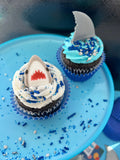 Shark Attack Cupcake Topper Set