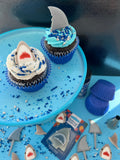 Shark Attack Cupcake Topper Set