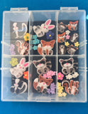 Woodland Animals Edible Sugar Piece Set with Case