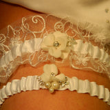 Wedding Garter Set With Rhinestones