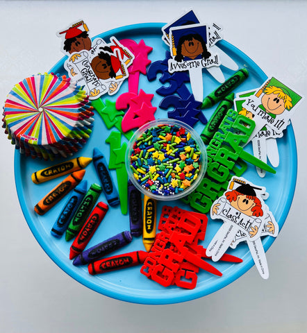 Preschool Graduation Cupcake Decor