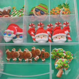 Christmas in July Edible Icing Deco Set with Case