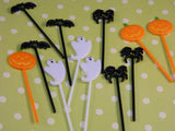 Halloween Picks 12 / Halloween Assortment / Halloween Cupcakes / Halloween Party / Halloween food picks (Pack of 12)