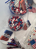 Celebrate America Cupcake Set / DIY Patriotic Treats Deco Kit / 4th of July Cupcake Decorating Kit /