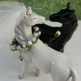 Bride & Groom Horse Cake Topper