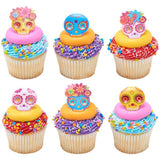 New Ring Toppers! La Calavera Mask 
CupcakeRings!