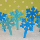 Snowflake Cupcake Picks