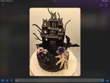 Wednesday Birthday Theme Cake Top