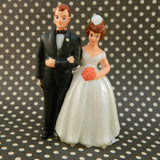 Vintage Bride and Groom Topper
