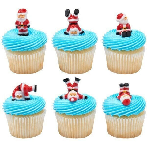 Tumbling Santa Toppers