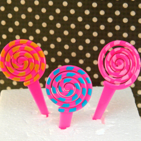 Lollipop Swirl Cupcake Picks