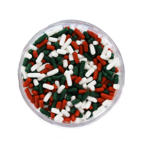 Red, Green & White Sprinkle Mix
