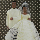 Vintage African American Bride and Groom Topper